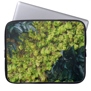 Green leafed plants laptop sleeve