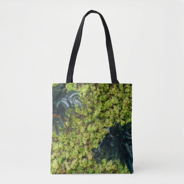 Green leafed plants tote bag (Front)