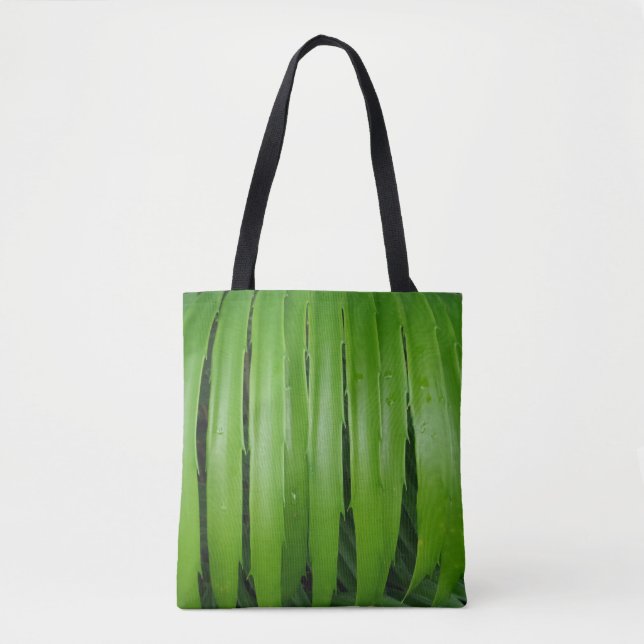 Green Leafs Tote Bag (Front)