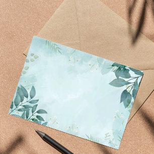 Green leafy post-it notes