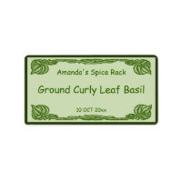 Green Leafy Vines Spice or Canning Jar