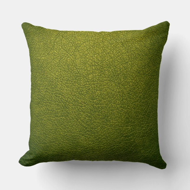 Green Leather Cushion (Front)