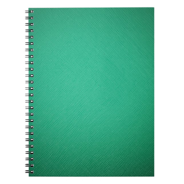 Green leather texture notebook (Front)