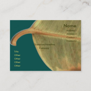 Green Leave Business Card