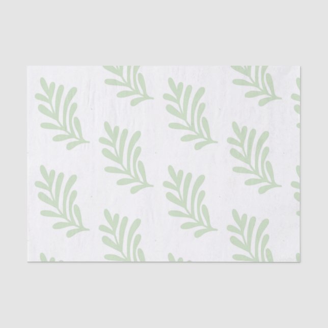 green leave tissue paper (Front)