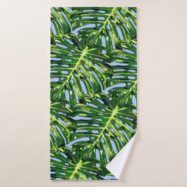 Green Leaves Bath Towels (Bath Towel)