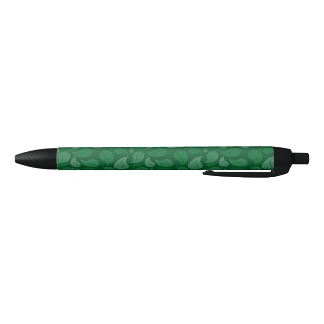Green leaves black ink pen (Bottom)