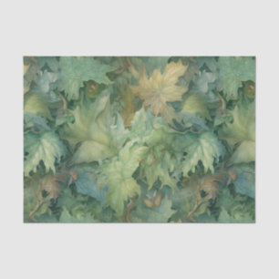 Green Leaves Botanical Tissue Paper
