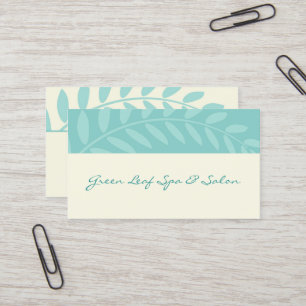 Green Leaves, Branch Border Business Card