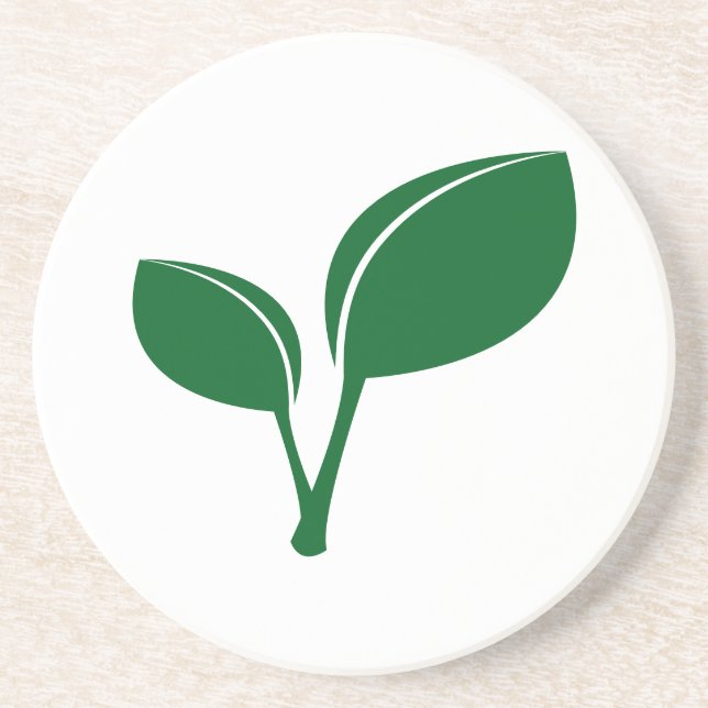 Green Leaves Coaster (Front)