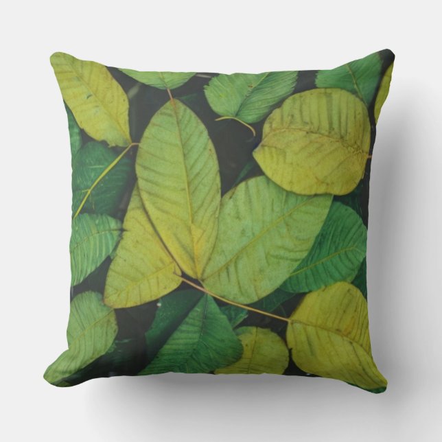 Green Leaves  Cushion (Front)