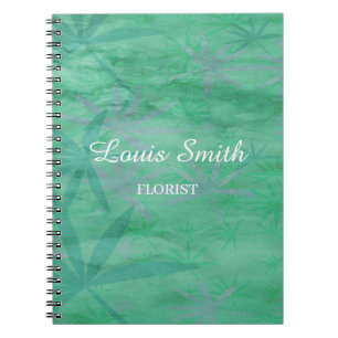 Green leaves decorative notebook