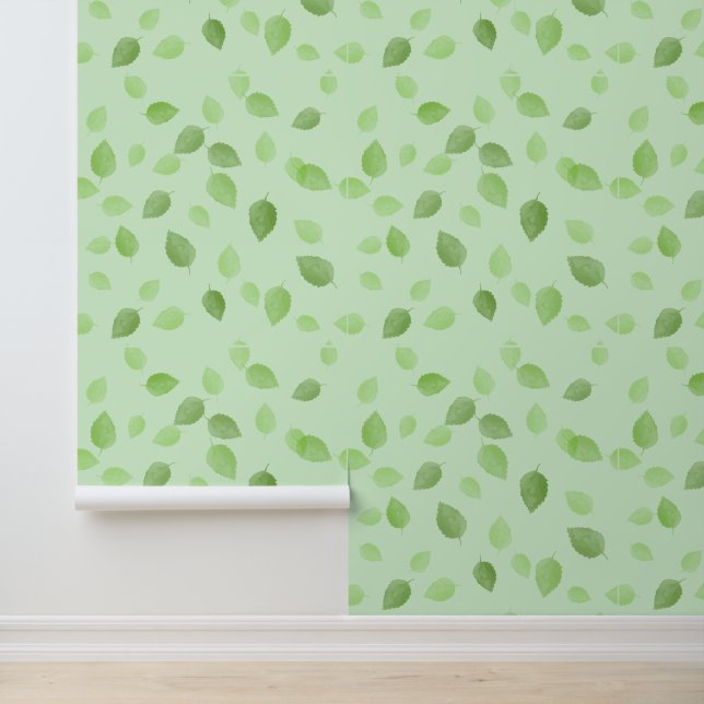 Green Leaves Design Wallpaper (Application)