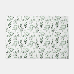 Green leaves doormat