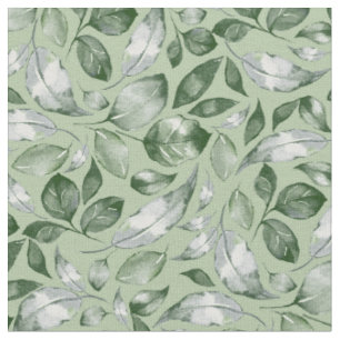 Green leaves fabric