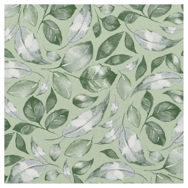 Green leaves fabric (Close Up)