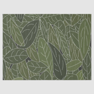 Green Leaves Foliage Tissue Paper
