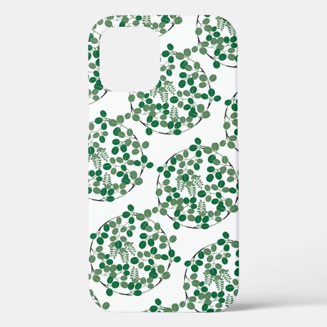 Green Leaves, Japanese Design Case-Mate iPhone Case (Back)