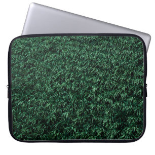 Green leaves laptop sleeve