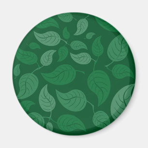 Green leaves magnet