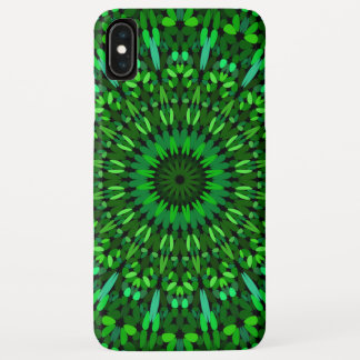 Green Leaves Mandala iPhone XS Max Case