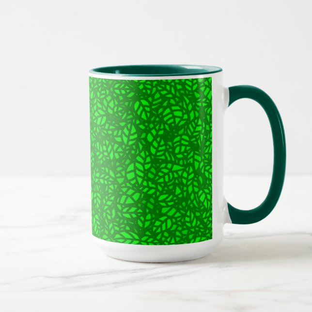 green leaves mug (Right)