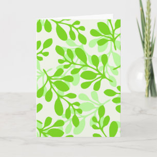 Green Leaves Nature Card