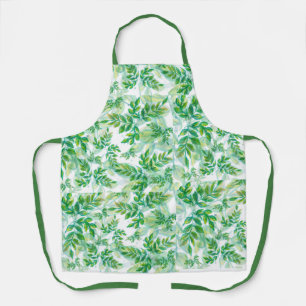 Green Leaves Pattern  Apron
