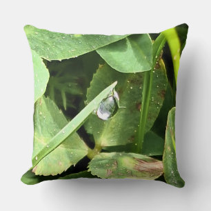 Green Leaves Romania - Botanical Foliage Wall Art Cushion