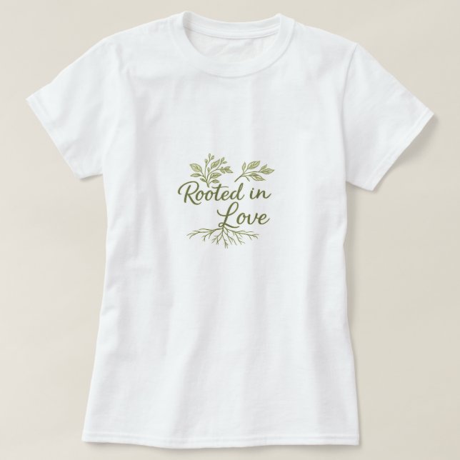 Green leaves  T-Shirt (Design Front)