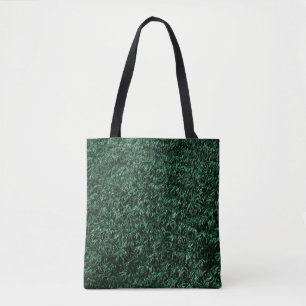 Green leaves tote bag