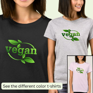 Green Leaves Vegan T-Shirt