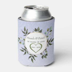 Green Leaves Wreath Can Cooler