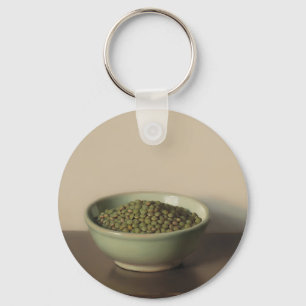 Green Lentils Still Life Key Ring