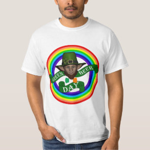 Green leprechaun & double rainbow T-Shirt