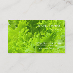 Green lettuce business card