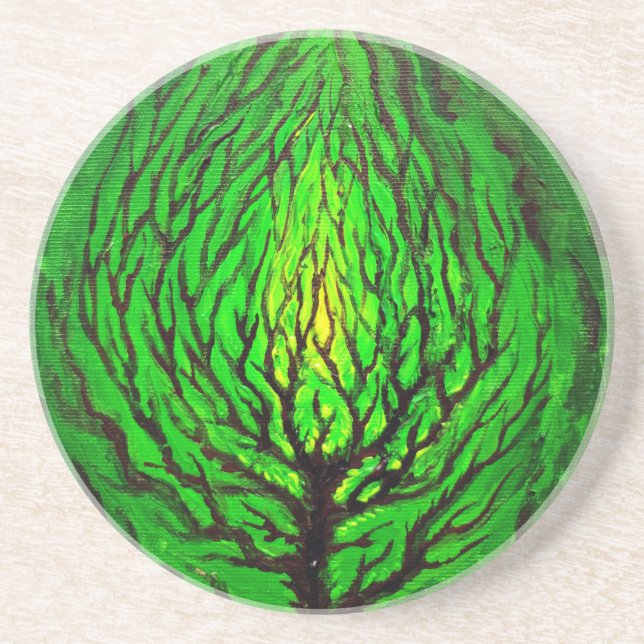 Green life coaster (Front)