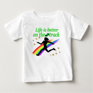 GREEN LIFE IS BETTER ON THE TRACK DESIGN BABY T-Shirt