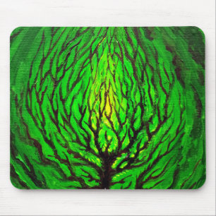 Green life mouse pad