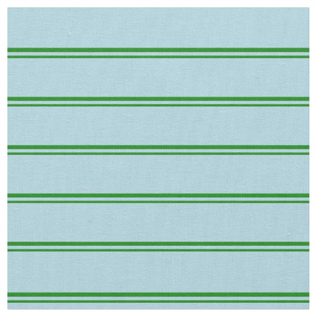 Green & Light Blue Coloured Striped/Lined Pattern Fabric (Close Up)