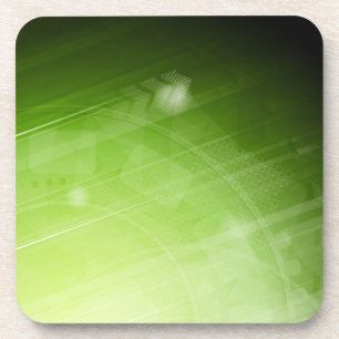 Green light design in hi-tech style coaster