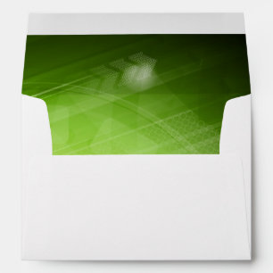 Green light design in hi-tech style envelope