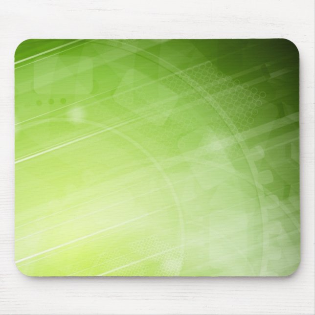 Green light design in hi-tech style mouse pad (Front)