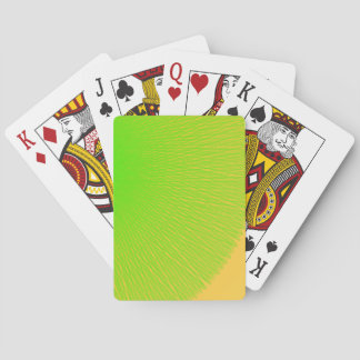 green light green colour shine upon you playing cards