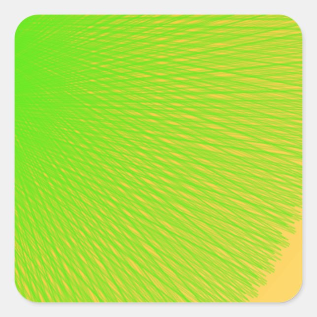 green light  green colour shine upon you square sticker (Front)