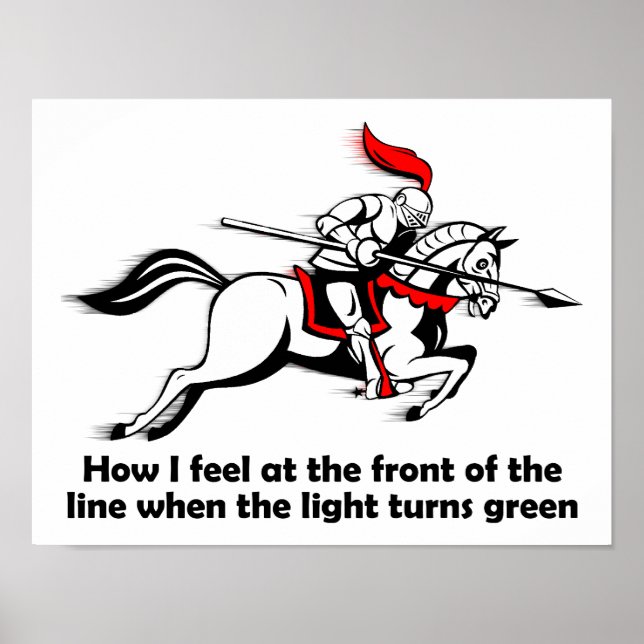 Green Light Knight Funny Poster (Front)