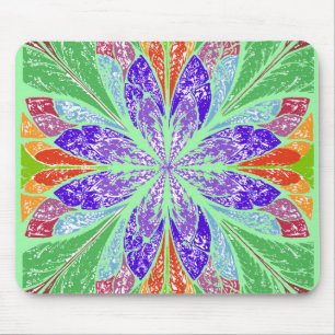 Green Light Leaves Mouse Pad