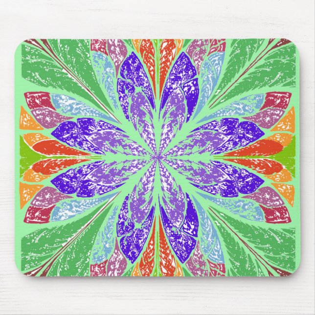 Green Light Leaves Mouse Pad (Front)