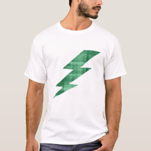Green Lightning Bolt T-Shirt - Thunderbolt Tee
