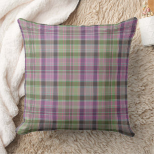 Green, lilac classic tartan.  cushion